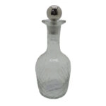 SHIRAN ΜΠΟΥΚΑΛΑ 12x12x27 ΓΥΑΛΙ ΔΙΑΦΑΝΟ SILVER ΑΛΟΥΜΙΝΙΟ