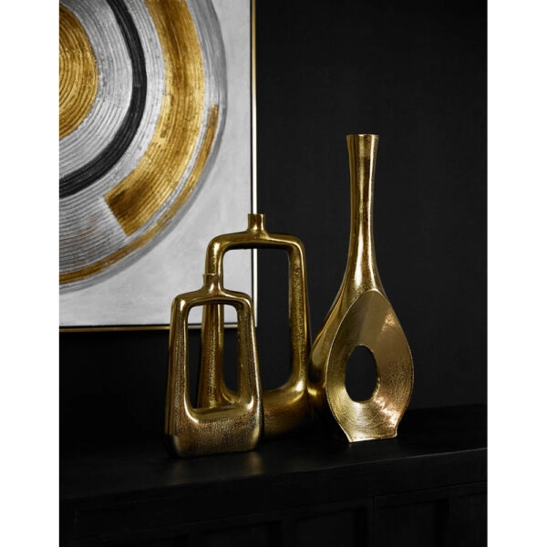 ADEL ΒΑΖΟ 17x5x46 ΑΛΟΥΜΙΝΙΟ ΧΡΥΣΟ