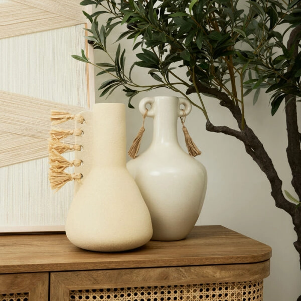 AEGEAN ΒΑΖΟ 21x21x35 STONEWARE ΜΠΕΖ