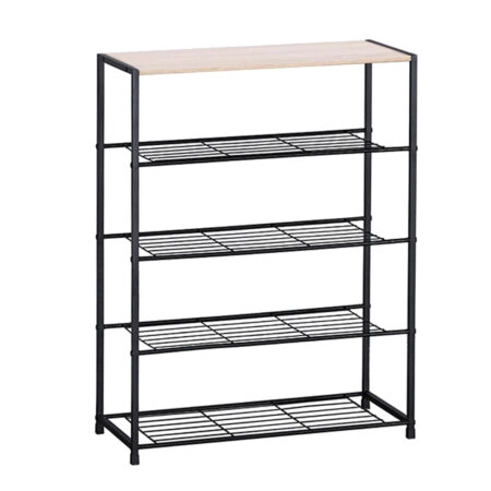 ZAPATO ΠΑΠΟΥΤΣΟΘΗΚΗ 4ΡΑΦΙΑ SONOMA ΜΑΥΡΟ 63x30x83cm