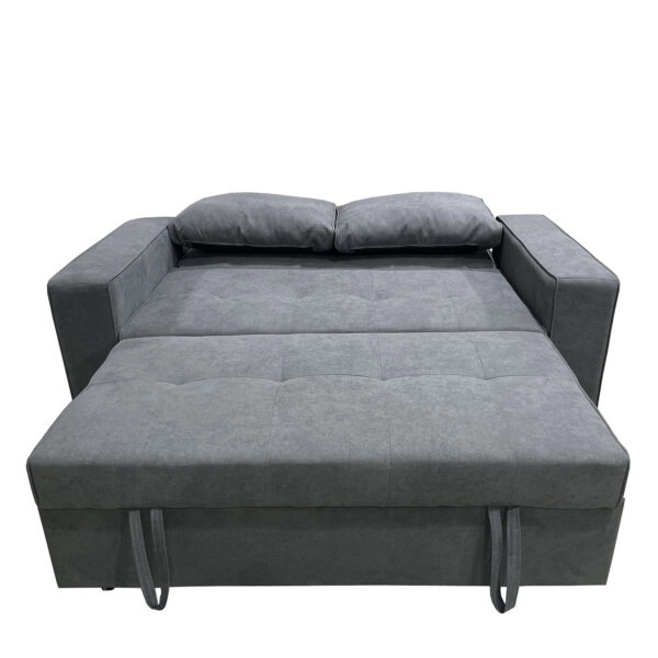 Καναπές Κρεβάτι Διθέσιος  AISHA Γκρι Ύφασμα 176x102x91cm