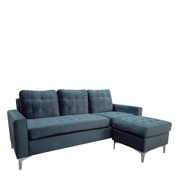 Καναπές Γωνιακός  BLAZE Αναστρέψιμος Γκρι Ύφασμα 190x128x82cm