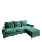 Καναπές Γωνιακός BLAZE Αναστρέψιμος Πράσινο Ύφασμα 190x128x82cm