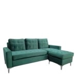 Καναπές Γωνιακός BLAZE Αναστρέψιμος Πράσινο Ύφασμα 190x128x82cm