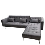 Καναπές Κρεβάτι Γωνιακός ARION Αναστρέψιμος Γκρι Ύφασμα 244x162x84cm