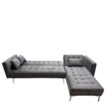 Καναπές Κρεβάτι Γωνιακός ARION Αναστρέψιμος Γκρι Ύφασμα 244x162x84cm