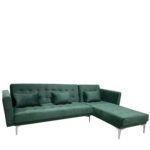 Καναπές Κρεβάτι Γωνιακός ARION Αναστρέψιμος Πράσινο Ύφασμα 244x162x84cm