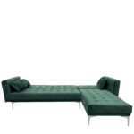 Καναπές Κρεβάτι Γωνιακός ARION Αναστρέψιμος Πράσινο Ύφασμα 244x162x84cm