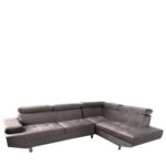 Καναπές Γωνιακός  OZMA Γκρι Ύφασμα 254x160x70cm