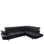 Καναπές Γωνιακός  OZMA Μαύρο Ύφασμα 254x160x70cm