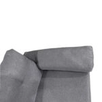 Καναπές Γωνιακός GLINDA Αριστερή Γωνία Γκρι Ύφασμα 282x197x90cm