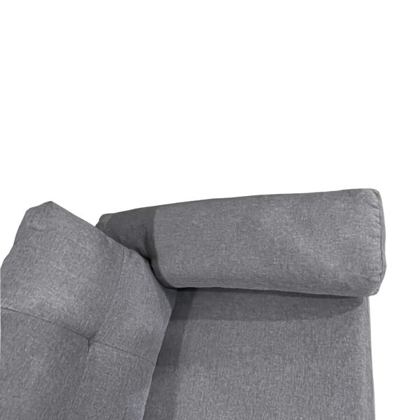 Καναπές Γωνιακός GLINDA Αριστερή Γωνία Γκρι Ύφασμα 282x197x90cm