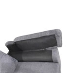 Καναπές Γωνιακός GLINDA Αριστερή Γωνία Γκρι Ύφασμα 282x197x90cm