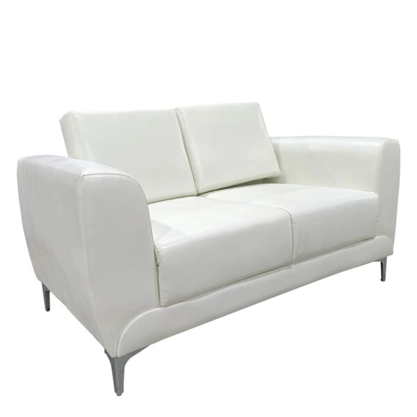 Καναπές Τριθέσιος ELFRIC Λευκό PU 190x81x81cm