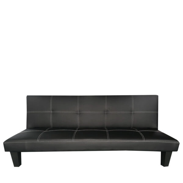 Καναπές Κρεβάτι Τριθέσιος  ERYNDOR Μαύρο PU 186x90x82cm