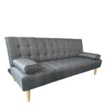 Καναπές Κρεβάτι Τριθέσιος ELFREDA Γκρι Ύφασμα 188x83x83cm