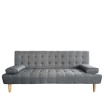 Καναπές Κρεβάτι Τριθέσιος ELFREDA Γκρι Ύφασμα 188x83x83cm
