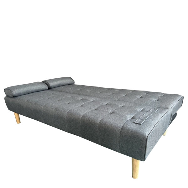 Καναπές Κρεβάτι Τριθέσιος ELFREDA Γκρι Ύφασμα 188x83x83cm