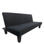 Καναπές Κρεβάτι Τριθέσιος  NAHELE Μαύρο Ύφασμα 82x82.5x78cm