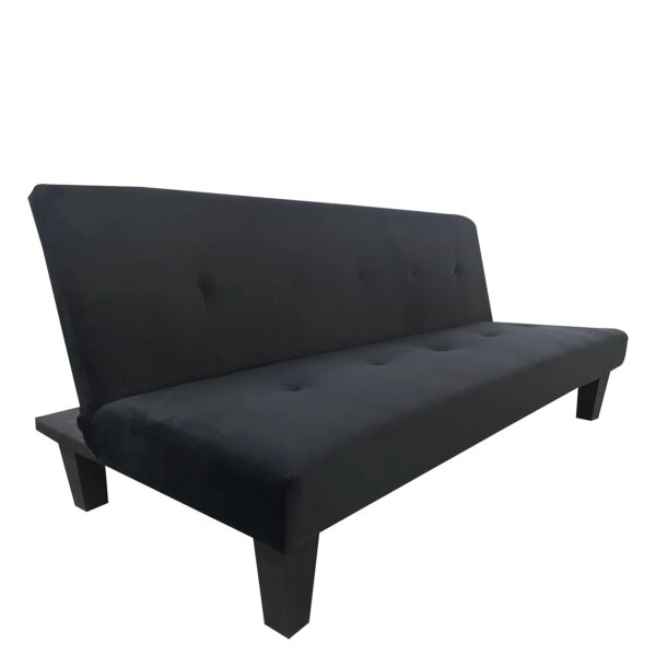 Καναπές Κρεβάτι Τριθέσιος  NAHELE Μαύρο Ύφασμα 82x82.5x78cm