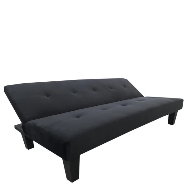 Καναπές Κρεβάτι Τριθέσιος  NAHELE Μαύρο Ύφασμα 82x82.5x78cm
