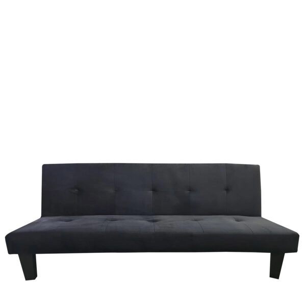 Καναπές Κρεβάτι Τριθέσιος  NAHELE Μαύρο Ύφασμα 82x82.5x78cm