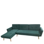 Καναπές Κρεβάτι Γωνιακός  EMILIA Πράσινο Ύφασμα 267x153x85cm