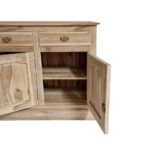 Artekko Munggur Ξύλινος Μπουφές σε Ανοιχτό Καφέ (150x45x90)cm