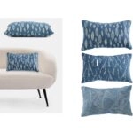 Μαξιλάρι ArteLibre Jacquard Μπλε/Λευκό 100% Πολυεστέρας 30x50cm Σε 3 Σχέδια