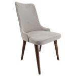 Artekko Rio Ξύλινη Καρέκλα με Μπεζ Βελούδο (53x64x95)cm