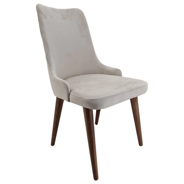 Artekko Rio Ξύλινη Καρέκλα με Μπεζ Βελούδο (53x64x95)cm