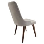 Artekko Rio Ξύλινη Καρέκλα με Μπεζ Βελούδο (53x64x95)cm