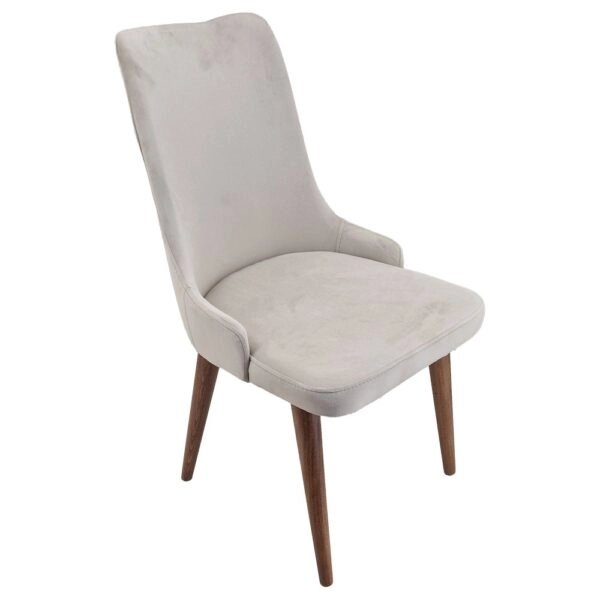 Artekko Rio Ξύλινη Καρέκλα με Μπεζ Βελούδο (53x64x95)cm