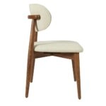 BOMONTI CHAIR WALNUT LIGHT  LEGS  MAZZ FABRIC  SALONA V 24