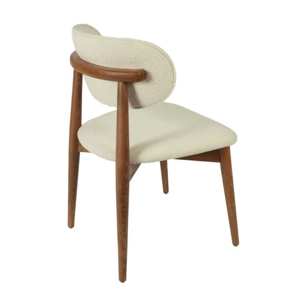 BOMONTI CHAIR WALNUT LIGHT  LEGS  MAZZ FABRIC  SALONA V 24