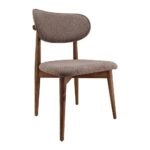 BOMONTI CHAIR WALNUT LIGHT LEGS MAZZ FABRIC SALONA V 25