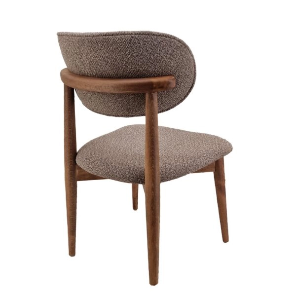 BOMONTI CHAIR WALNUT LIGHT LEGS MAZZ FABRIC SALONA V 25