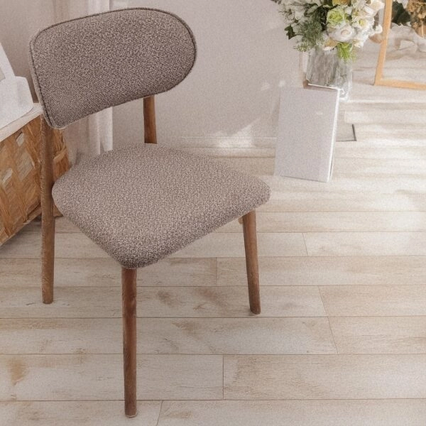 BOMONTI CHAIR WALNUT LIGHT LEGS MAZZ FABRIC SALONA V 25