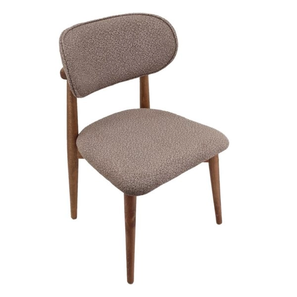 BOMONTI CHAIR WALNUT LIGHT LEGS MAZZ FABRIC SALONA V 25