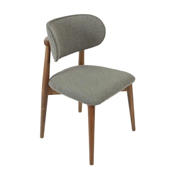 BOMONTI CHAIR WALNUT NATURAL  LEGS  MAZZ FABRIC  SALONA V 21