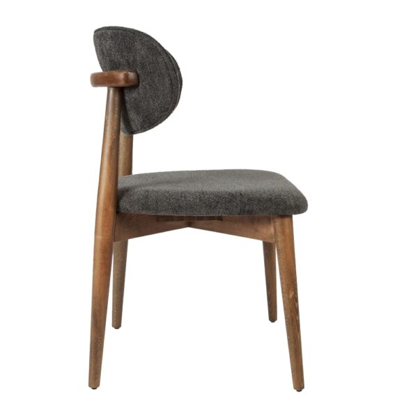 BOMONTİ CHAİR WALNUT NATURAL LEGS MAZZ FABRİC SALONA V 23