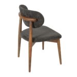 BOMONTİ CHAİR WALNUT NATURAL LEGS MAZZ FABRİC SALONA V 23