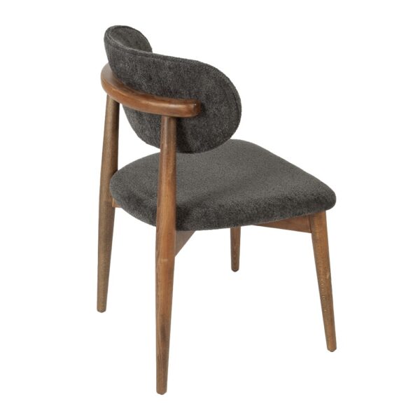 BOMONTİ CHAİR WALNUT NATURAL LEGS MAZZ FABRİC SALONA V 23