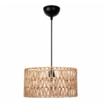 Φωτιστικό οροφής Sarkiz Megapap E27 από σχοινί μονόφωτο χρώμα φυσικό Ø30x70εκ.