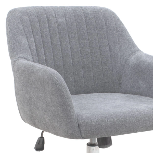 Καρέκλα γραφείου Lana Megapap υφασμάτινη χρώμα γκρι 61x61x80/90εκ.