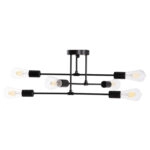 ΦΩΤΙΣΤΙΚΟ ΟΡΟΦΗΣ ΠΟΛΥΦΩΤΟ LIGHTY HM7427.11 ΜΕΤΑΛΛΟ ΣΕ ΜΑΥΡΟ 51x51x23Υεκ.