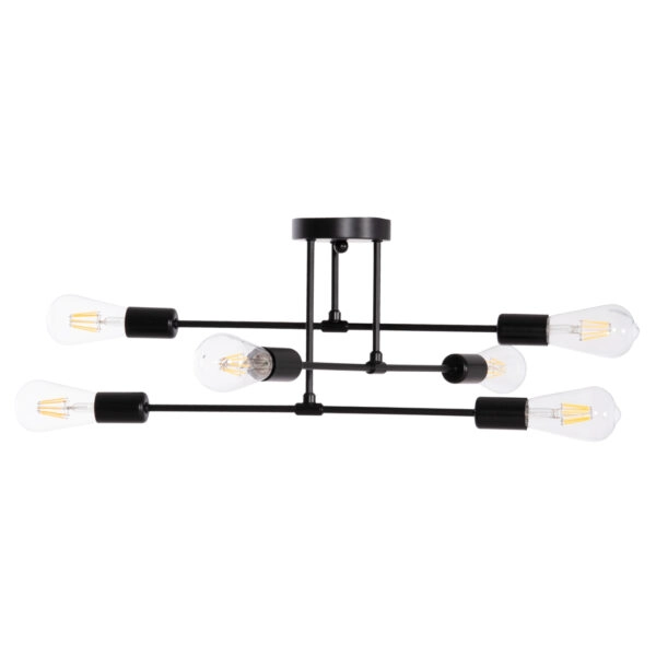 ΦΩΤΙΣΤΙΚΟ ΟΡΟΦΗΣ ΠΟΛΥΦΩΤΟ LIGHTY HM7427.11 ΜΕΤΑΛΛΟ ΣΕ ΜΑΥΡΟ 51x51x23Υεκ.