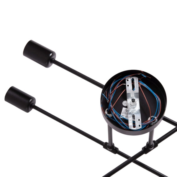 ΦΩΤΙΣΤΙΚΟ ΟΡΟΦΗΣ ΠΟΛΥΦΩΤΟ LIGHTY HM7427.11 ΜΕΤΑΛΛΟ ΣΕ ΜΑΥΡΟ 51x51x23Υεκ.