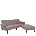 Καναπές/Κρεβάτι Γωνιακός ArteLibre ANTONELLA Μπεζ/Καφέ 200x156x83cm