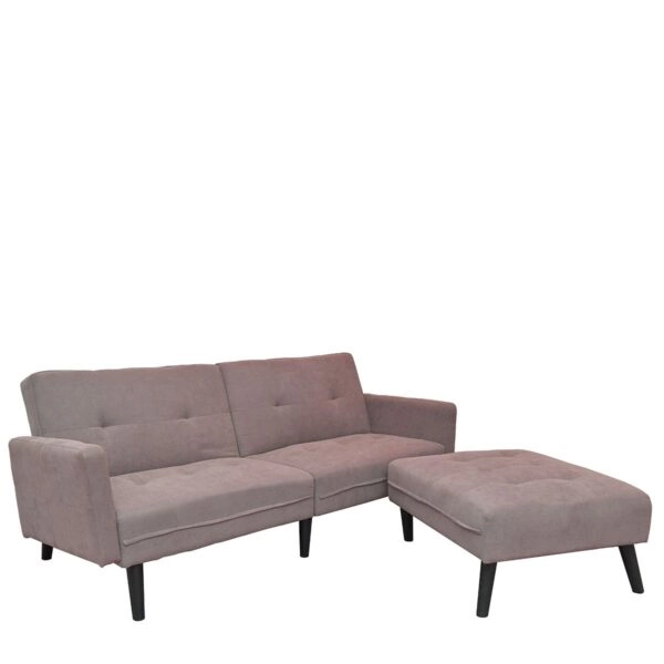 Καναπές/Κρεβάτι Γωνιακός ArteLibre ANTONELLA Μπεζ/Καφέ 200x156x83cm
